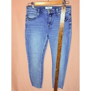 Pistola Women Arielle Skinny Scissor Cut Hem Stretchy Light Denim Jean Size 29